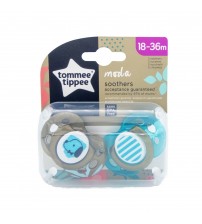 Suzeta ortodontica Tommee Tippee Moda, 18-36 luni, Desene baieti, 2 buc